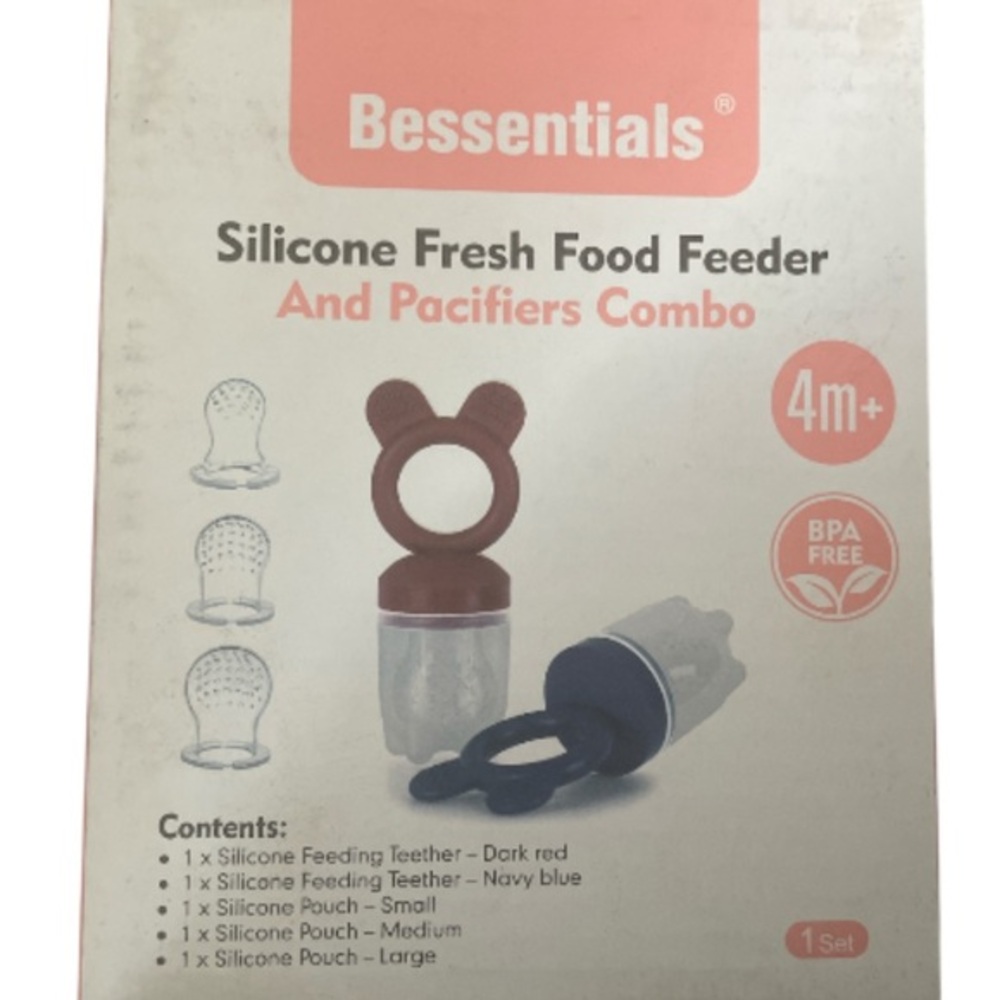 Bessentials Silicone Fresh Food Feeder and Teethers Combo
